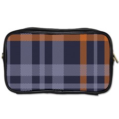 Seamless Pattern Check Fabric Texture Toiletries Bag (two Sides) by Wegoenart