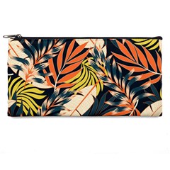 Original Seamless Tropical Pattern With Bright Orange Flowers Pencil Cases by Wegoenart