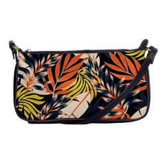 Original Seamless Tropical Pattern With Bright Orange Flowers Shoulder Clutch Bag by Wegoenart