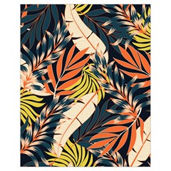 Original Seamless Tropical Pattern With Bright Orange Flowers Drawstring Bag (small) by Wegoenart