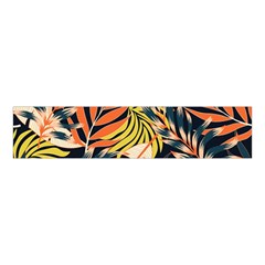 Original Seamless Tropical Pattern With Bright Orange Flowers Velvet Scrunchie by Wegoenart