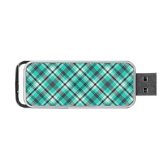 Tartan Scotland Seamless Plaid Pattern Vintage Check Color Square Geometric Texture Portable Usb Flash (one Side) by Wegoenart