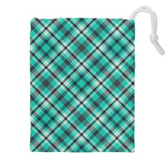 Tartan Scotland Seamless Plaid Pattern Vintage Check Color Square Geometric Texture Drawstring Pouch (4xl) by Wegoenart