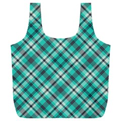 Tartan Scotland Seamless Plaid Pattern Vintage Check Color Square Geometric Texture Full Print Recycle Bag (xxl) by Wegoenart