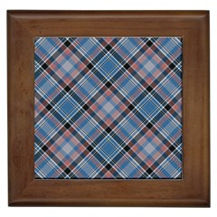 Tartan Scotland Seamless Plaid Pattern Vintage Check Color Square Geometric Texture Framed Tile by Wegoenart