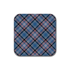 Tartan Scotland Seamless Plaid Pattern Vintage Check Color Square Geometric Texture Rubber Coaster (square)  by Wegoenart