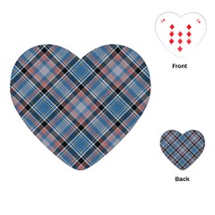 Tartan Scotland Seamless Plaid Pattern Vintage Check Color Square Geometric Texture Playing Cards Single Design (heart) by Wegoenart