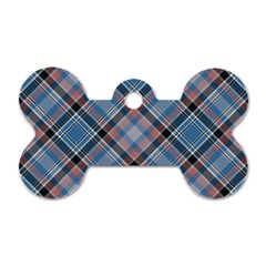 Tartan Scotland Seamless Plaid Pattern Vintage Check Color Square Geometric Texture Dog Tag Bone (two Sides) by Wegoenart