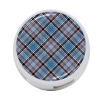 Tartan Scotland Seamless Plaid Pattern Vintage Check Color Square Geometric Texture 4-Port USB Hub (One Side) Front