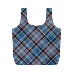 Tartan Scotland Seamless Plaid Pattern Vintage Check Color Square Geometric Texture Full Print Recycle Bag (m) by Wegoenart