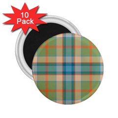 Tartan Scotland Seamless Plaid Pattern Vintage Check Color Square Geometric Texture 2 25  Magnets (10 Pack)  by Wegoenart