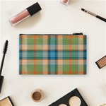 Tartan Scotland Seamless Plaid Pattern Vintage Check Color Square Geometric Texture Cosmetic Bag (Small) Back