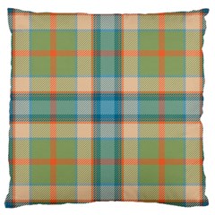 Tartan Scotland Seamless Plaid Pattern Vintage Check Color Square Geometric Texture Large Cushion Case (one Side) by Wegoenart