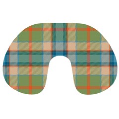 Tartan Scotland Seamless Plaid Pattern Vintage Check Color Square Geometric Texture Travel Neck Pillow by Wegoenart