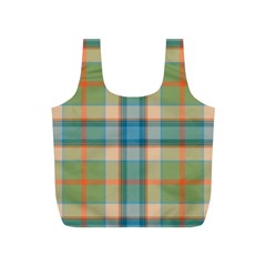 Tartan Scotland Seamless Plaid Pattern Vintage Check Color Square Geometric Texture Full Print Recycle Bag (s) by Wegoenart