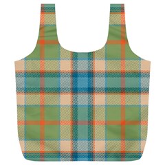 Tartan Scotland Seamless Plaid Pattern Vintage Check Color Square Geometric Texture Full Print Recycle Bag (xl) by Wegoenart