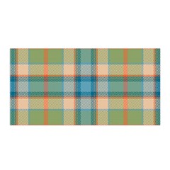 Tartan Scotland Seamless Plaid Pattern Vintage Check Color Square Geometric Texture Satin Wrap by Wegoenart