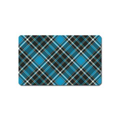 Tartan Scotland Seamless Plaid Pattern Vintage Check Color Square Geometric Texture Magnet (name Card) by Wegoenart