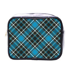 Tartan Scotland Seamless Plaid Pattern Vintage Check Color Square Geometric Texture Mini Toiletries Bag (one Side) by Wegoenart