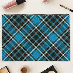 Tartan Scotland Seamless Plaid Pattern Vintage Check Color Square Geometric Texture Cosmetic Bag (xxl) by Wegoenart