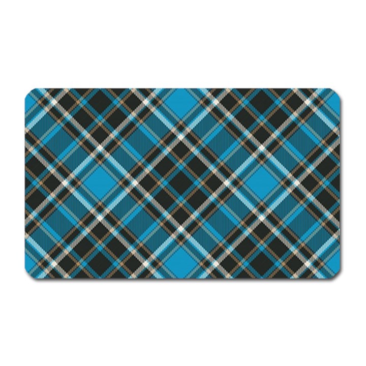 Tartan Scotland Seamless Plaid Pattern Vintage Check Color Square Geometric Texture Magnet (Rectangular)