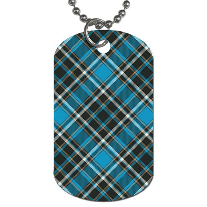 Tartan Scotland Seamless Plaid Pattern Vintage Check Color Square Geometric Texture Dog Tag (Two Sides)