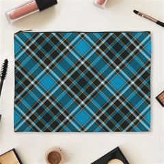 Tartan Scotland Seamless Plaid Pattern Vintage Check Color Square Geometric Texture Cosmetic Bag (xl) by Wegoenart