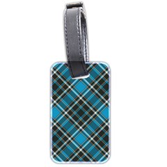 Tartan Scotland Seamless Plaid Pattern Vintage Check Color Square Geometric Texture Luggage Tag (two Sides) by Wegoenart