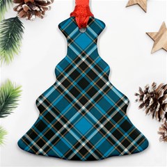 Tartan Scotland Seamless Plaid Pattern Vintage Check Color Square Geometric Texture Christmas Tree Ornament (two Sides) by Wegoenart