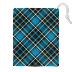 Tartan Scotland Seamless Plaid Pattern Vintage Check Color Square Geometric Texture Drawstring Pouch (5xl) by Wegoenart