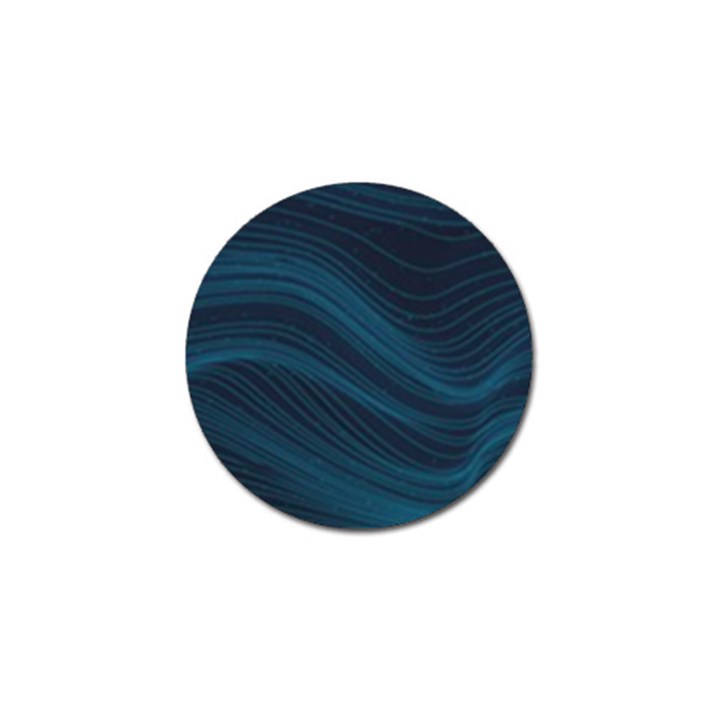 Abstract Glowing Blue Wave Lines Pattern With Particles Elements Dark Background Golf Ball Marker