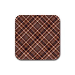 Tartan Scotland Seamless Plaid Pattern Vintage Check Color Square Geometric Texture Rubber Coaster (square)  by Wegoenart