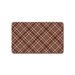 Tartan Scotland Seamless Plaid Pattern Vintage Check Color Square Geometric Texture Magnet (name Card)