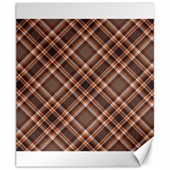 Tartan Scotland Seamless Plaid Pattern Vintage Check Color Square Geometric Texture Canvas 8  X 10  by Wegoenart