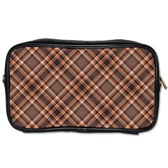 Tartan Scotland Seamless Plaid Pattern Vintage Check Color Square Geometric Texture Toiletries Bag (one Side)