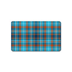 Tartan Scotland Seamless Plaid Pattern Vintage Check Color Square Geometric Texture Magnet (name Card) by Wegoenart