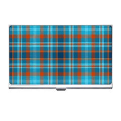 Tartan Scotland Seamless Plaid Pattern Vintage Check Color Square Geometric Texture Business Card Holder