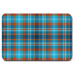 Tartan Scotland Seamless Plaid Pattern Vintage Check Color Square Geometric Texture Large Doormat  by Wegoenart