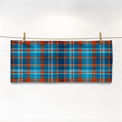 Tartan Scotland Seamless Plaid Pattern Vintage Check Color Square Geometric Texture Hand Towel by Wegoenart