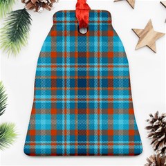 Tartan Scotland Seamless Plaid Pattern Vintage Check Color Square Geometric Texture Bell Ornament (two Sides)