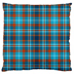 Tartan Scotland Seamless Plaid Pattern Vintage Check Color Square Geometric Texture Large Flano Cushion Case (one Side) by Wegoenart