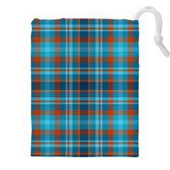 Tartan Scotland Seamless Plaid Pattern Vintage Check Color Square Geometric Texture Drawstring Pouch (4xl) by Wegoenart