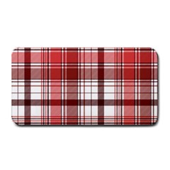 Red Abstract Check Textile Seamless Pattern Medium Bar Mats