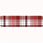 Red Abstract Check Textile Seamless Pattern Large Bar Mats 32 x8.5  Bar Mat