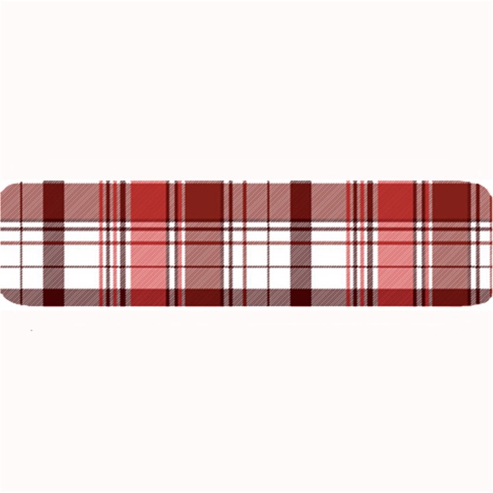 Red Abstract Check Textile Seamless Pattern Large Bar Mats