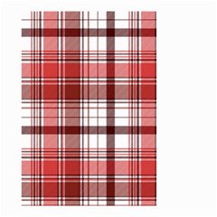 Red Abstract Check Textile Seamless Pattern Small Garden Flag (two Sides)