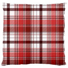 Red Abstract Check Textile Seamless Pattern Large Flano Cushion Case (two Sides) by Wegoenart