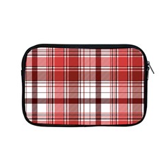 Red Abstract Check Textile Seamless Pattern Apple Macbook Pro 13  Zipper Case by Wegoenart