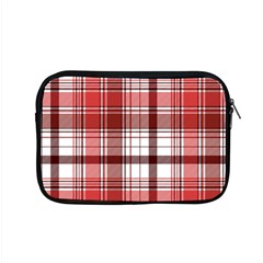 Red Abstract Check Textile Seamless Pattern Apple Macbook Pro 15  Zipper Case by Wegoenart