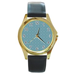 Df Tadeo Di Palma Round Gold Metal Watch by deformigo